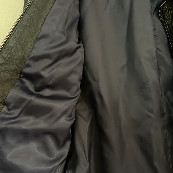 RARE Ari Soho NYC LAMBSKIN Biker Jacket - Picture 7 of 8